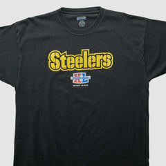 Pittsburgh Steelers Reebok 2006 T-shirt - Black Vintage sale