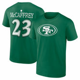 Christian McCaffrey San Francisco 49ers St. Patrick's Day Icon Name & Number T-Shirt - Green discount