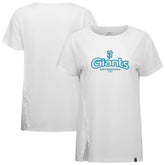San Francisco Giants Levelwear Women's Blue Haven Influx Cornerstone T-Shirt - White
