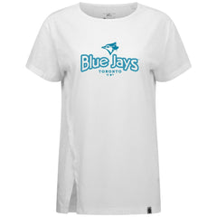 Toronto Blue Jays Levelwear Women's Blue Haven Influx Cornerstone T-Shirt - White