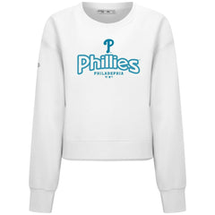 Philadelphia Phillies Levelwear Women's Judd Cornerstone Cropped Sweatshirt - White