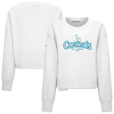 St. Louis Cardinals Levelwear Women's Judd Cornerstone Cropped Sweatshirt - White
