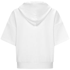 Los Angeles Angels Levelwear Women's Amber Short Sleeve Cornerstone Hoodie - White