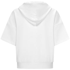 Washington Nationals Levelwear Women's Amber Short Sleeve Cornerstone Hoodie - White