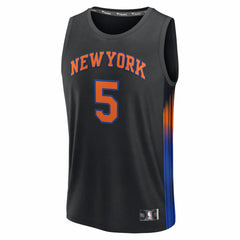 Jose Alvarado New York Knicks Fast Break Replica Jersey - Black - Statement Edition | Fanatics sale