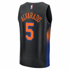 Jose Alvarado New York Knicks Fast Break Replica Jersey - Black - Statement Edition | Fanatics sale