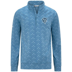 Milwaukee Brewers Levelwear Chameleon Quarter-Zip Pullover - Blue