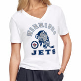 Winnipeg Jets Starter Women's Tough Puck T-Shirt White