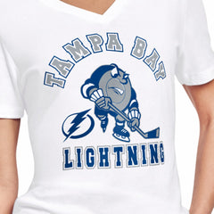 Tampa Bay Lightning Starter Women's Tough Puck T-Shirt White