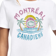 Montreal Canadiens Starter Women's Tonal Beach T-Shirt White