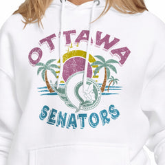 Ottawa Senators Starter Women's Tonal Beach Hoodie White