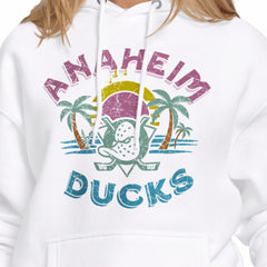 Anaheim Ducks Starter Women's Tonal Beach Hoodie White