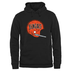 Cincinnati Bengals Throwback Logo Pullover Hoodie - Black cheap