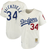 Fernando Valenzuela Los Angeles Dodgers Authentic Jersey - White | Mitchell & Ness