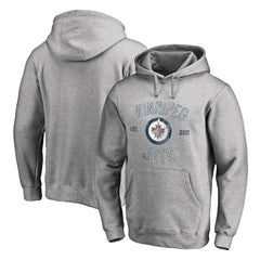 Winnipeg Jets Heritage Pullover Hoodie Ash