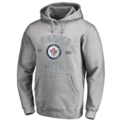 Winnipeg Jets Heritage Pullover Hoodie Ash