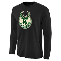 Milwaukee Bucks Primary Logo II Long Sleeve T-Shirt - Black online