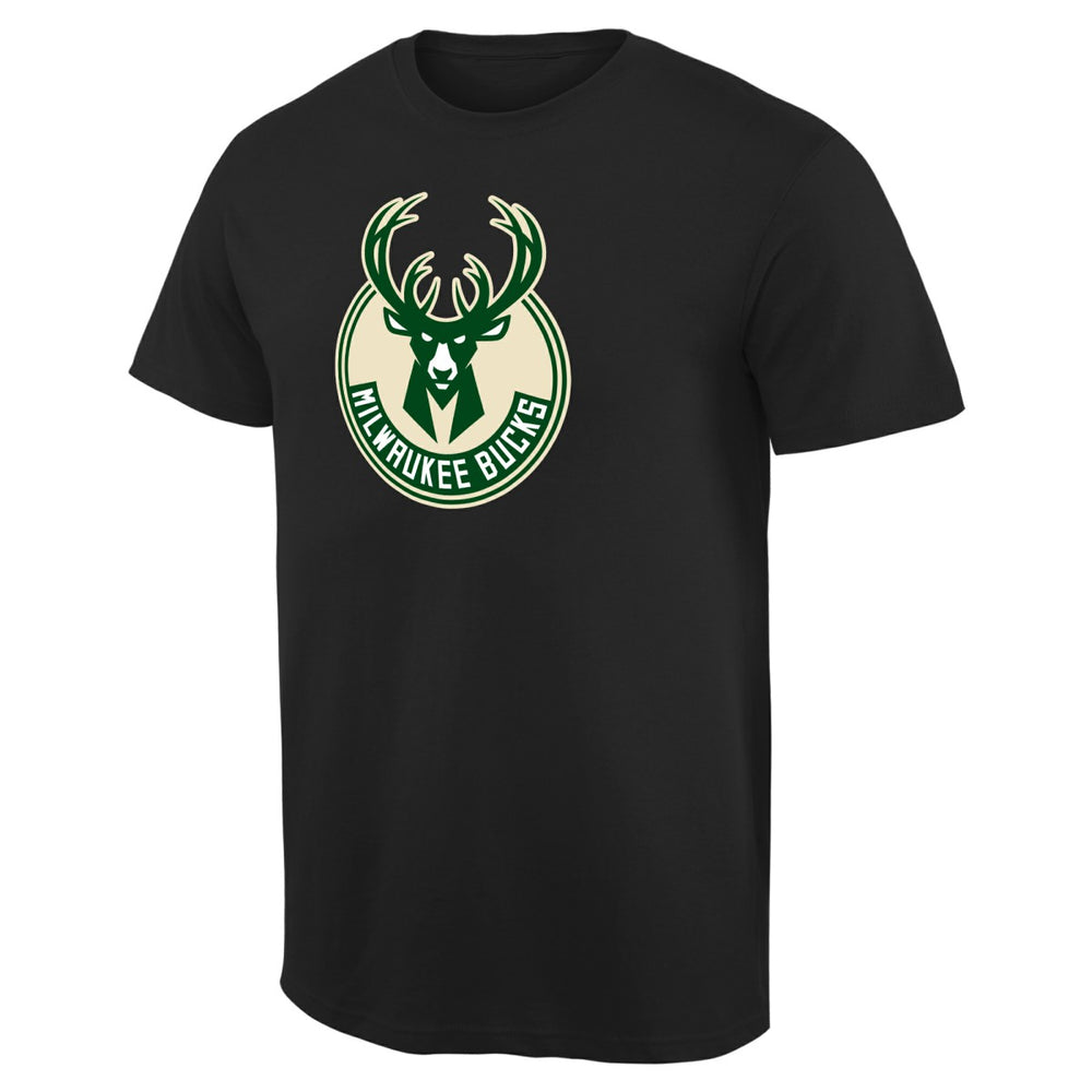 Milwaukee Bucks Primary Logo T-Shirt - Black shop