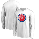 Detroit Pistons Primary Logo Long Sleeve T-Shirt sale - White online