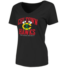 Chicago Blackhawks Women's Hometown Collection Chi Town Hawks T-Shirt Black