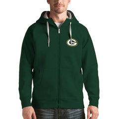 Green Bay Packers Antigua Victory Full-Zip Hoodie - Green for sale