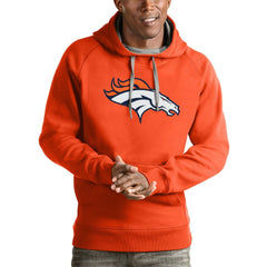Denver Broncos Antigua Victory Pullover Hoodie - Orange for sale