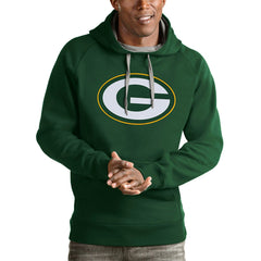 Green Bay Packers Antigua Victory Pullover Hoodie - Green on sale