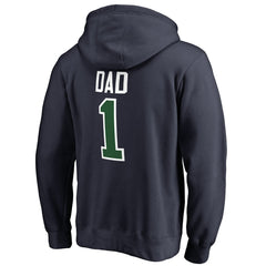 Utah Jazz #1 Dad Pullover Hoodie - Navy sale