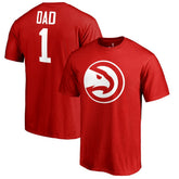 Atlanta Hawks #1 Dad T-Shirt - Red sale