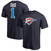 Oklahoma City Thunder #1 Dad T-Shirt - Navy outlet