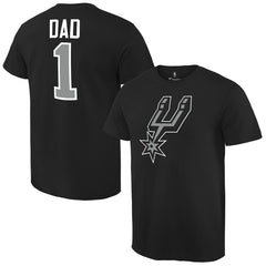 San Antonio Spurs #1 Dad T-Shirt - Black discount