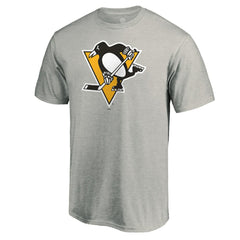 Pittsburgh Penguins Team Primary Logo 2 T-Shirt Ash
