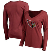 Arizona Cardinals Women's Primary Team Logo Long Sleeve T-Shirt - Cardinal outlet