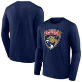 Florida Panthers New Logo Long Sleeve T-Shirt Navy