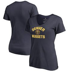 Denver Nuggets Women's Overtime V-Neck T-Shirt sale - Navy on sale