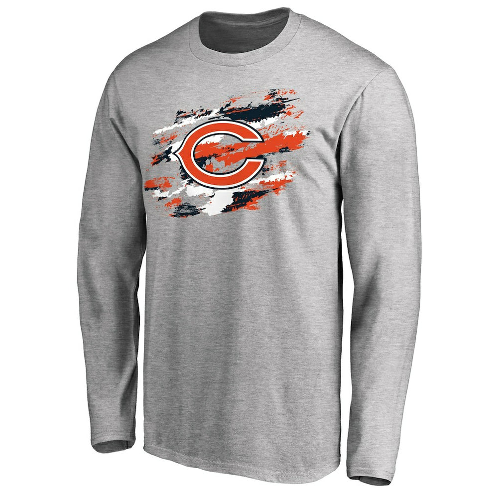 Chicago Bears True Colors Long Sleeve T-Shirt - Ash sale
