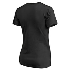 Minnesota Vikings Women's Primary Team Logo V-Neck T-Shirt - Black on sale