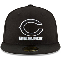 Chicago Bears New Era B-Dub 59FIFTY Fitted Hat - Black outlet