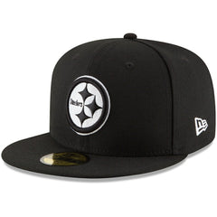 Pittsburgh Steelers New Era B-Dub 59FIFTY Fitted Hat - Black for sale