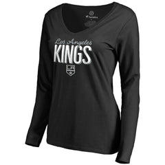 Los Angeles Kings Women's Nostalgia Long Sleeve T-Shirt Black