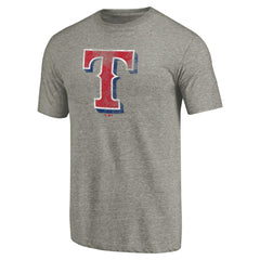 Texas Rangers Distressed Team Tri-Blend T-Shirt - Ash