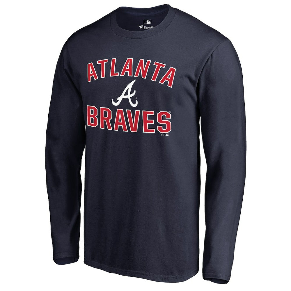 Atlanta Braves Victory Arch Long Sleeve T-Shirt - Navy