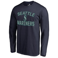 Seattle Mariners Victory Arch Long Sleeve T-Shirt - Navy
