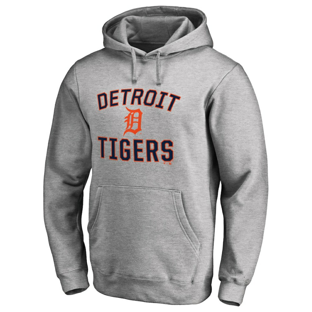 Detroit Tigers Victory Arch Pullover Hoodie - Ash