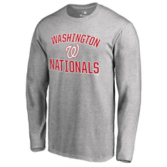 Washington Nationals Victory Arch 2 Long Sleeve T-Shirt - Ash