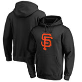 San Francisco Giants Official Logo Fitted Pullover Hoodie - Black