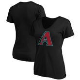 Arizona Diamondbacks Women's Secondary Color Primary Logo T-Shirt - Black