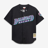 Randy Johnson Arizona Diamondbacks Cooperstown Collection Mesh Batting Practice Button-Up Jersey - Black | Mitchell & Ness