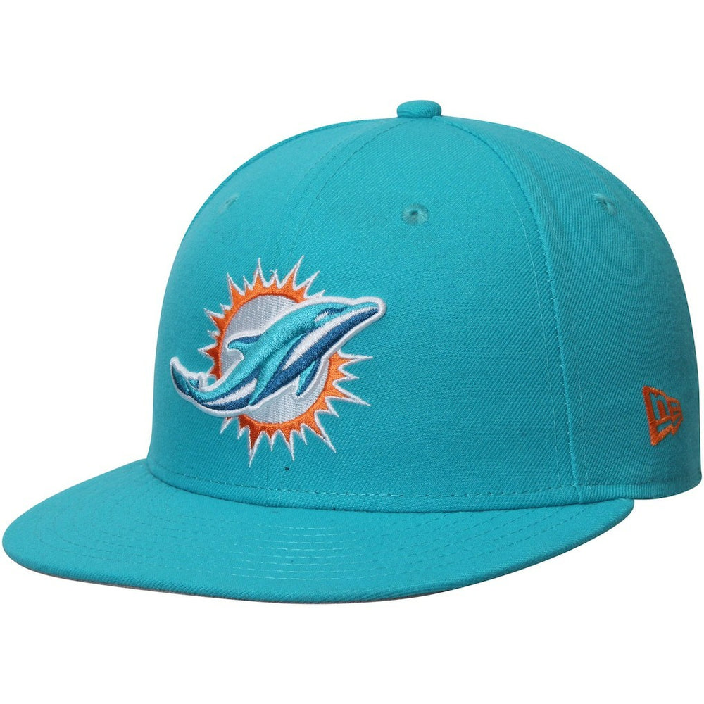 Miami Dolphins New Era Omaha 59FIFTY Fitted Hat - Aqua online