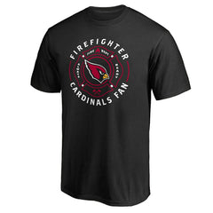 Arizona Cardinals Black Firefighter T-Shirt sale